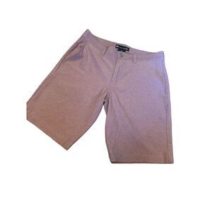 Travis Mathew Shorts Mens 32 Mauve White‎ Strips Performance Stretch Golf Adult
